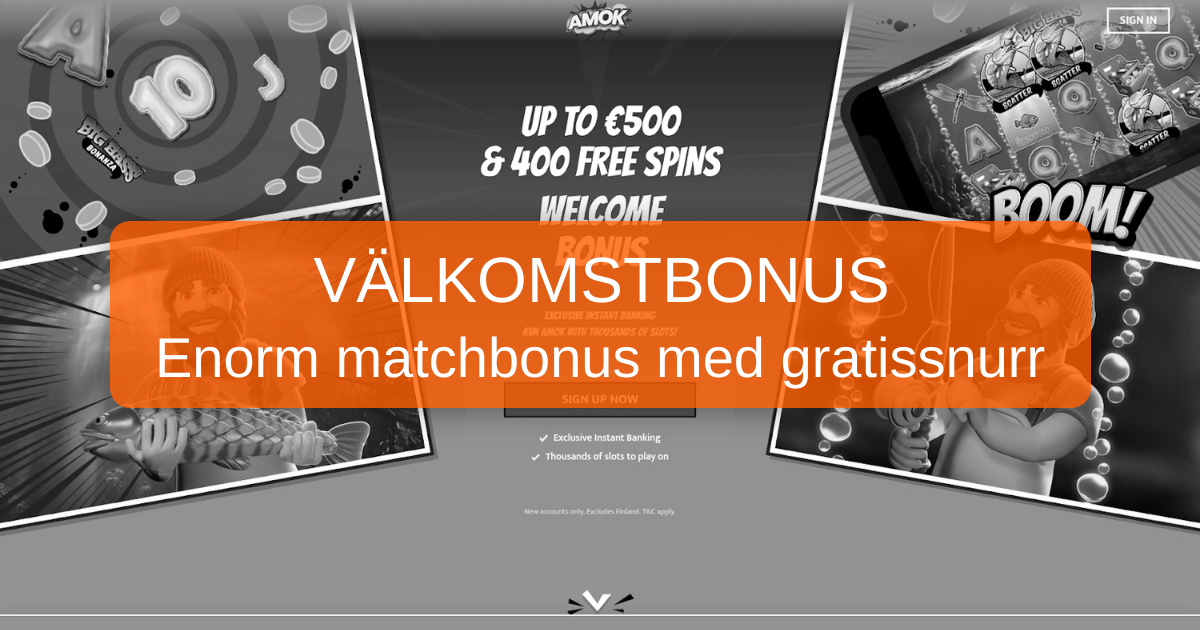 Amok Casino för svenska spelare